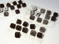 Пластиковая форма для шоколада буквы Алфавит кубики и цифры
