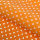 Бумага упаковочная тишью "Горох", оранжевый, 50 см х 66 см