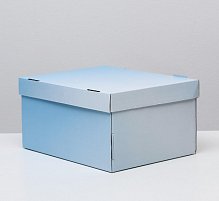 Складная коробка, "Градиент", небесный, 31,2 х 25,6 х 16,1 см