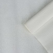 Бумага креп, простой, цвет белый, 0,5 х 2,5 м