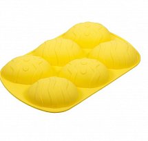 Форма для выпечки «Яйца пасхальные» 6 ячеек, цвет МИКС