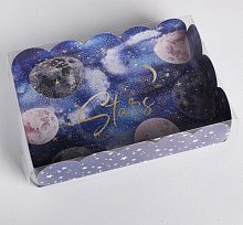 Коробка подарочная с PVC-крышкой «Космическая», 20 × 30 × 8 см  4950882