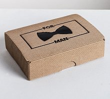 Коробка складная рифлёная For man, 21 × 15 × 5 см