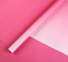 Плёнка матовая двусторонняя «Градиент», розовый, 0,5 х 10 м