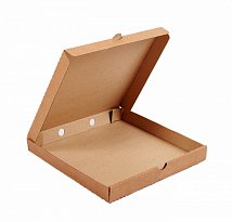 Картонная коробка 300*300*40 под пиццу из 3-х слойного гофрокартона (бурая)