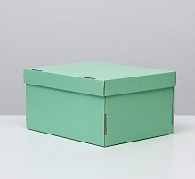 Складная коробка, мятная, 31,2 х 25,6 х 16,1 см
