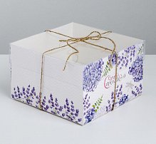 Коробка для капкейка «Самой прекрасной», 16 × 16 × 10 см