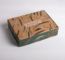 Коробка складная крафтовая Present, 21 × 15 × 5 см