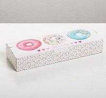 Коробка складная «Пончики», 30 x 10 x 5 см