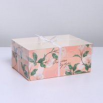 Коробка для капкейка «Счастье внутри», 23 × 16 × 10 см