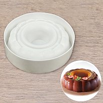 Форма для выпечки и муссовых десертов 24х6,5 см "Кекс", цвет белый