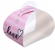 Коробка под десерт «Love», 12 × 10 × 9 см