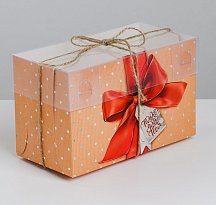Коробка для капкейка «Только для тебя», 16 × 8 × 10 см