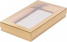 Коробка для клубники в шоколаде 250 х 150 х 40 мм (золото)