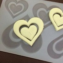 Форма для шоколадного декора «сердца»