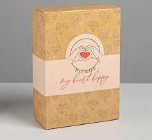 Коробка складная «С любовью», 16 × 23 × 7.5 см