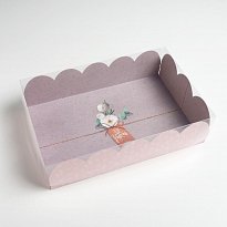 Коробка подарочная с PVC-крышкой «Тебе на радость», 20 × 30 × 8 см