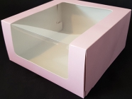 Упаковка "Мусс с печатью (Розовый)" 235*235*115 мм