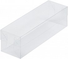 Коробка для макарон с пластиковой крышкой и пластиковым дном 190х55х55