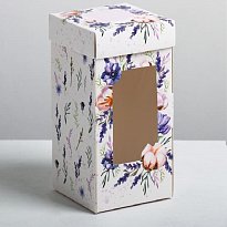 Коробка на 1 капкейк «Чудесного настроения», 9 × 17 × 9 см